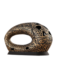 Bakhoor Incense oud Burner Museum Future Damanhoor, Black/Gold