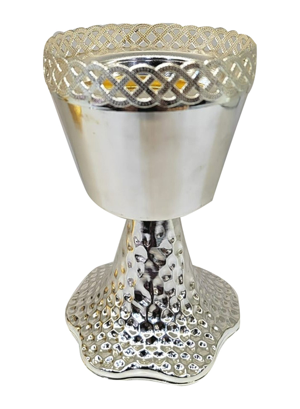 

Generic Incense Bakhoor Burner for Oud Bakhoor, Silver