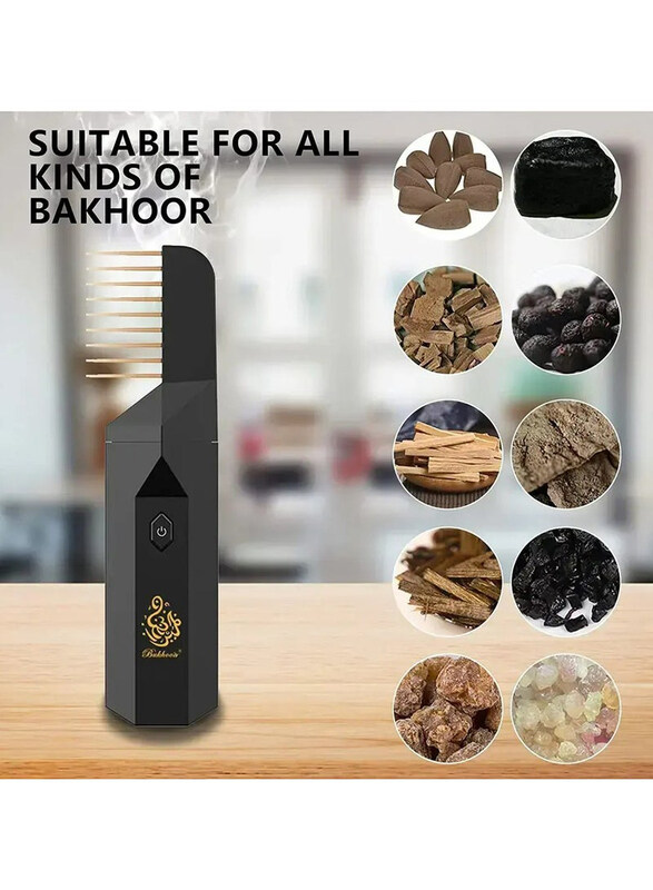 

Generic Electric Comb Bakhoor Incense Burner, Black