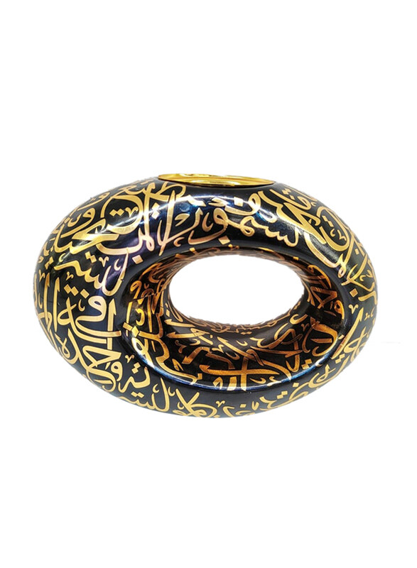 

Generic Exquisite Incense Bakhoor Burner, Black/Gold