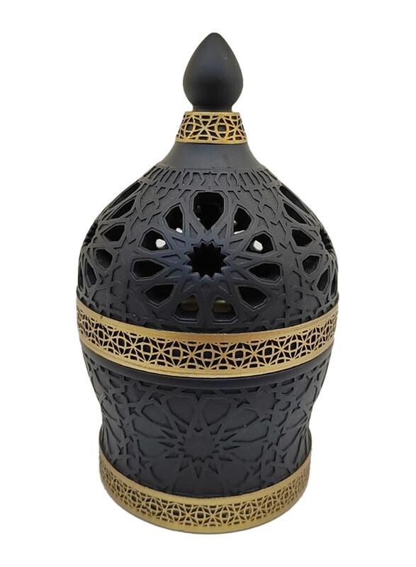 

Generic Damanhoor Frankincense Charcoal Resin Incense Burner, Black