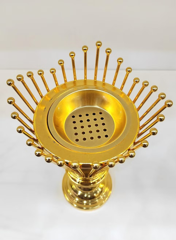 Incense Bakhoor Burner for Oud Bakhoor, Gold