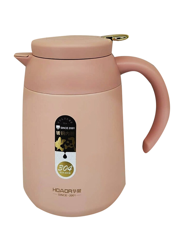 1 Ltr Stainless Steel Inside & Outside Copper Plated Thermos, 9039, Light Brown