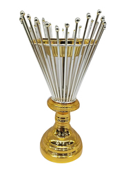 Incense Bakhoor Burner for Oud Bakhoor, Silver/Gold