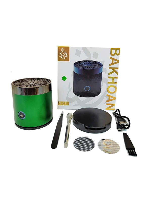 Rechargeable Incense Bakhoor Burner, Green