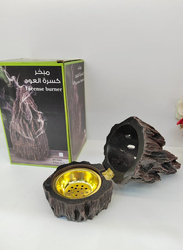 Damanhoor Incense Burner for Oud Bakhoor, Black