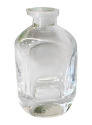 Damanhoor Oil Perfume Empty Bottle Decorated with Flowers, 150ml, Clear