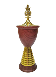 Incense Oud Bakhour Burner, Brown/Gold