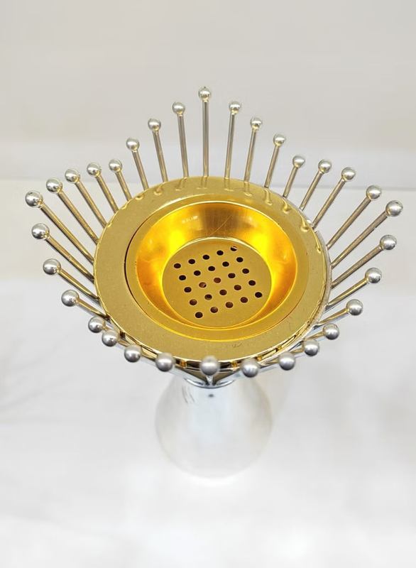 Incense Bakhoor Burner for Oud Bakhoor, Silver/Gold