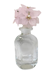 Damanhoor Oil Perfume Empty Bottle Decorated with Flowers, 150ml, Clear