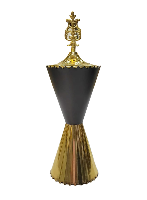 Incense Oud Bakhour Burner, Black/Gold