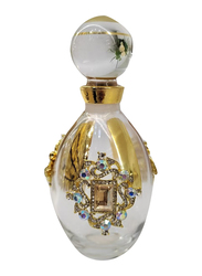 Empty Oil Perfume Attar Bottle Handmade Design, 150ml, Clear/Gold