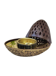 Damanhoor Oud Frankincense Charcoal Resin Incense Bakhoor Burner, Brown