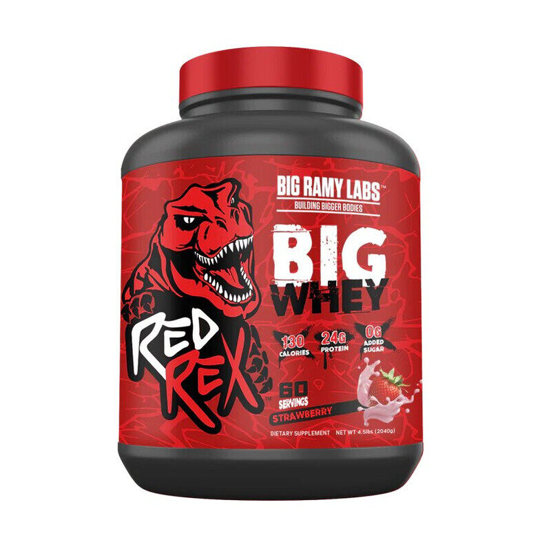 

Big Ramy Labs, Big Whey Protein, Strawberry, 4.5 Lbs, 60 Servings