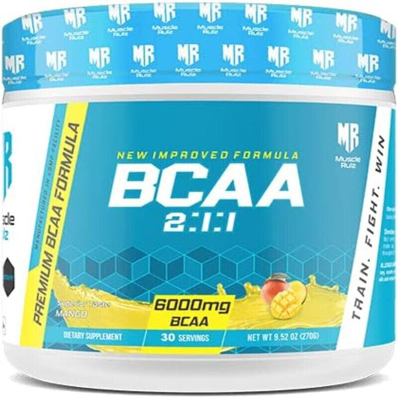 

Muscle Rulz Musclerulz, BCAA+B6, Mango, 30 Servings