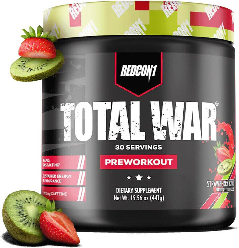 

Redcon 1 Redcon1, Total War, Pre Workout, Strawberry Kiwi, 441g, 30 Servings