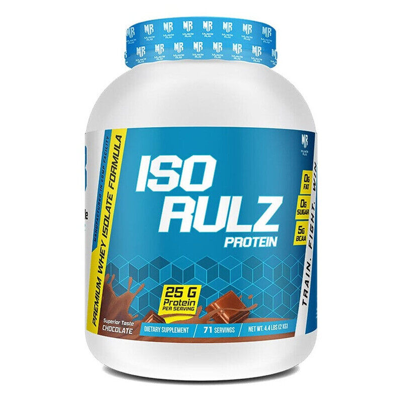 

Musclerulz, ISO Rulz Protein, 5LB, Chocolate, 75 Servings