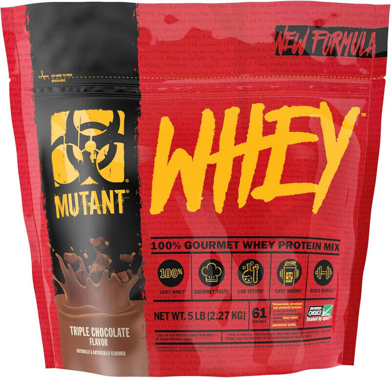 

Mutant, Whey Protein, 5 Lbs, Triple Chocolate, 61 Servings