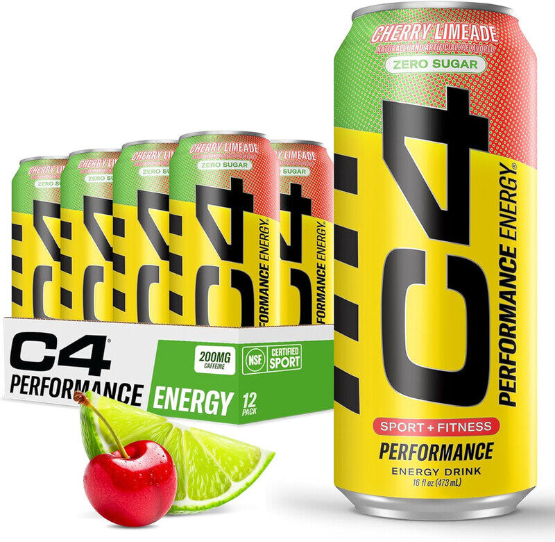 

Cellucor C4, Energy Drink, Performance Energy, Cherry Limeade, 12x473ml