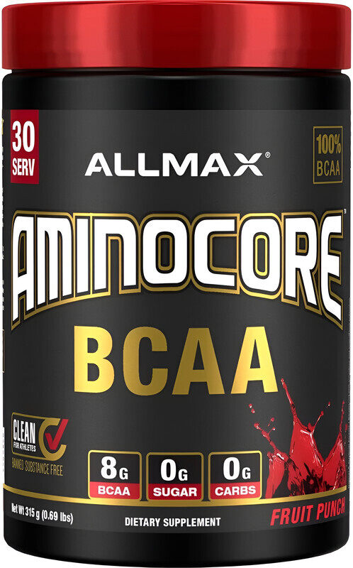 

Allmax Nutrition Allmax, Aminocore, BCAA, 315g, Fruit Punch, 30 Servings