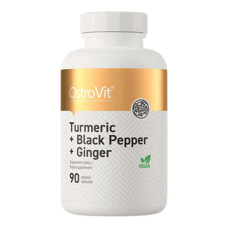 

Ostrovit, Turmeric+Black Pepper+Ginger, 90 Tabs, 90 Servings