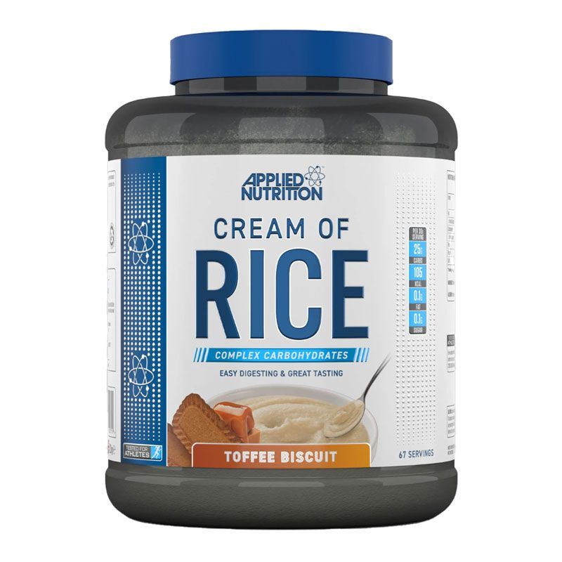 Applied Nutrition, Cream of Rice, Toffee Biscuit, 2Kg, 67 Servings