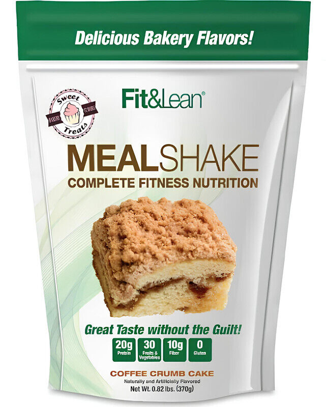 

Fit & Lean Fit and Lean, Meal Shake, Coffee Crumb Cake, 370g