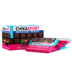 Chikasport, Protein Dark Chocolate, 4x100g