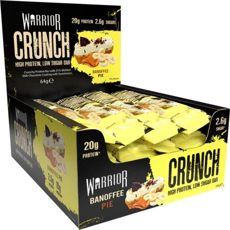 

Warrior Crunch, Protein Bar, Banoffee Pie, 12x64g