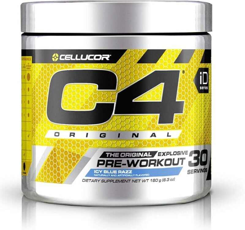 

Cellucor, C4 Original, Pre Workout, 195g, Icy Blue Razz, 30 Servings