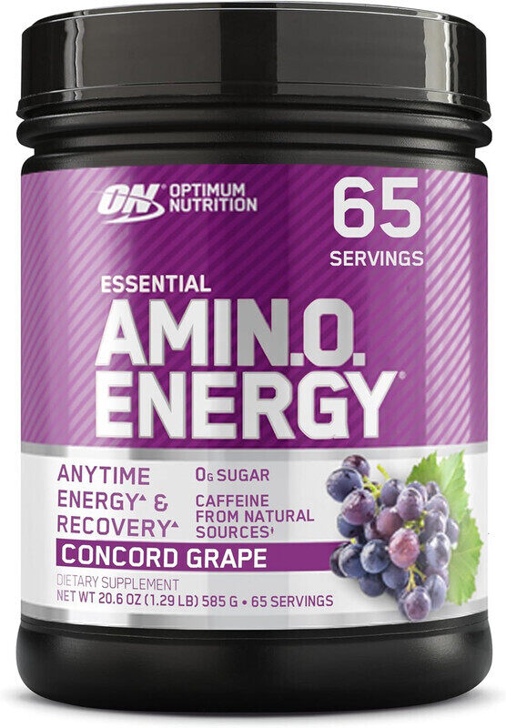 

Optimum Nutrition, Essential Amino Energy & Recovery, 585g, Concord Grape, 65 Servings