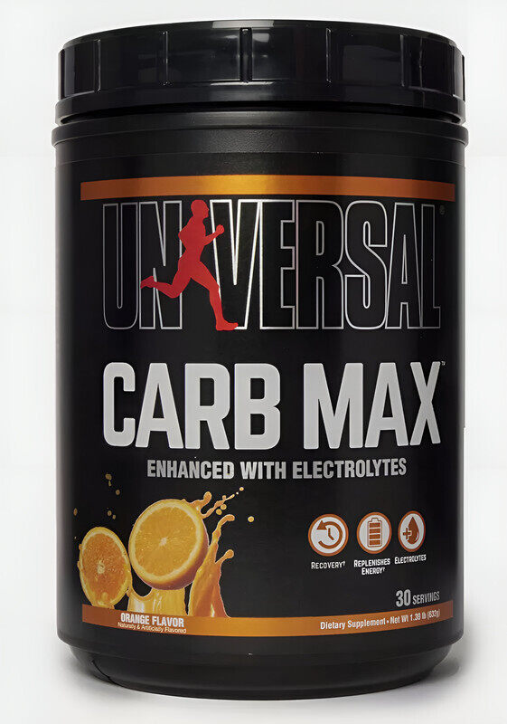 

Universal Nutrition Universal, Carb Max With Electrolytes, Energy & Recovery, 632g, Orange, 30 Servings