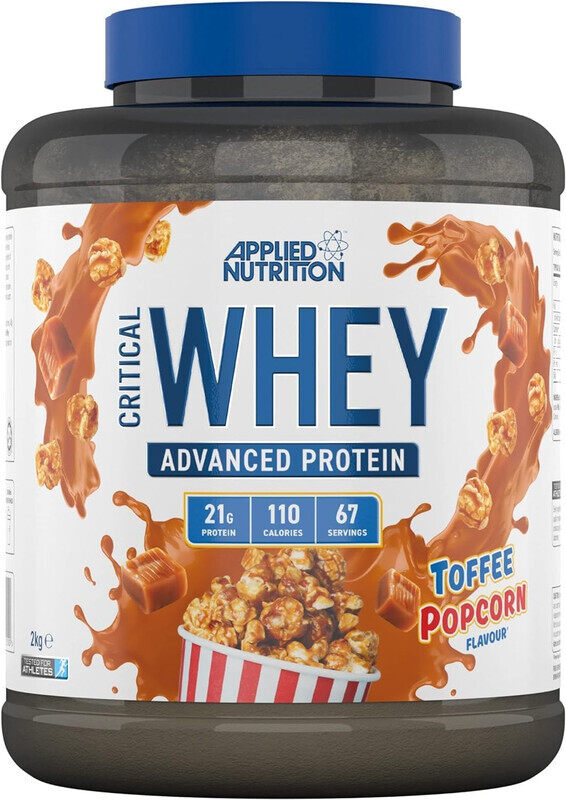 

Applied Nutrition, Critical Whey, Advanced 21g Protein, 2Kg, Toffee Popcorn, 67 Servings