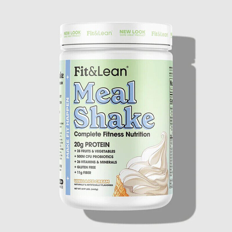 

Fit & Lean, Meal Shake, Vanilla Ice Cream, 440g, 10 Servings