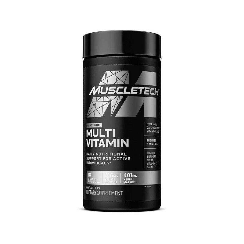 

Muscletech, Platinum Multivitamin, 90 Tabs, 30 Servings