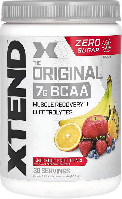 

Xtend, Original 7g BCAA, 390g, Knockout Fruit Punch, 30 Servings