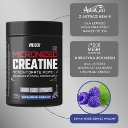 Weider, Creatine Monohydrate, 300g, Blue Raspberry, 65 Servings