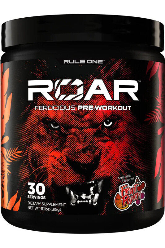 

Rule One Ruleone, Roar Pre Workout, Fruit Punch, 315g, 30 Servings