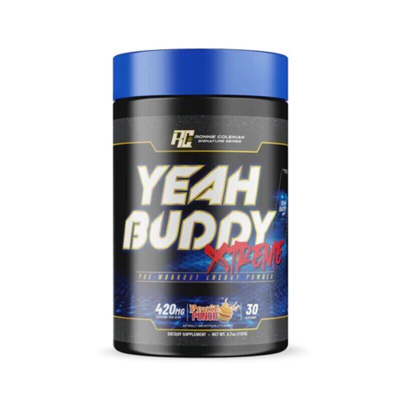

Ronnie Coleman RC Yeah Buddy, Xtreme Pre Workout, Fruit Punch, 132g, 30 Servings