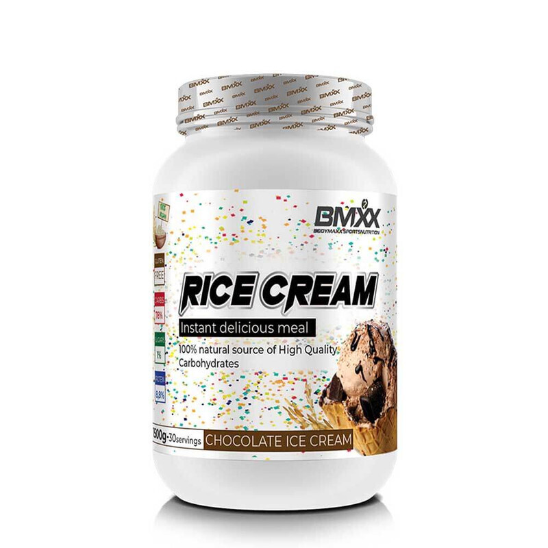 BMXX, Rice Cream, Carbohydrates, 1500g, Chocolate Ice Cream, 30 Servings