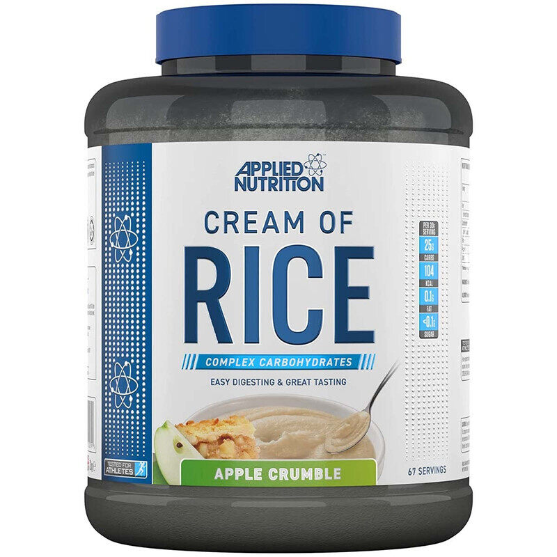 

Applied Nutrition, Cream of Rice, Apple Crumble, 2Kg, 67 Servings