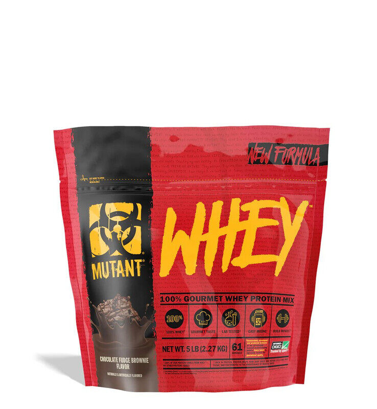 

Mutant, Whey Protein, 5LB, Chocolate Fudge Brownie