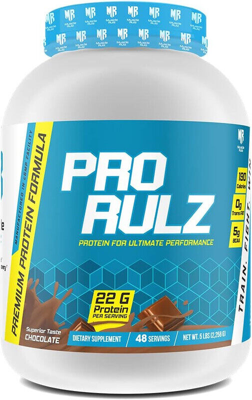 

Musclerulz, Pro Rulz, Protein, 5LB, Chocolate, 48 Servings