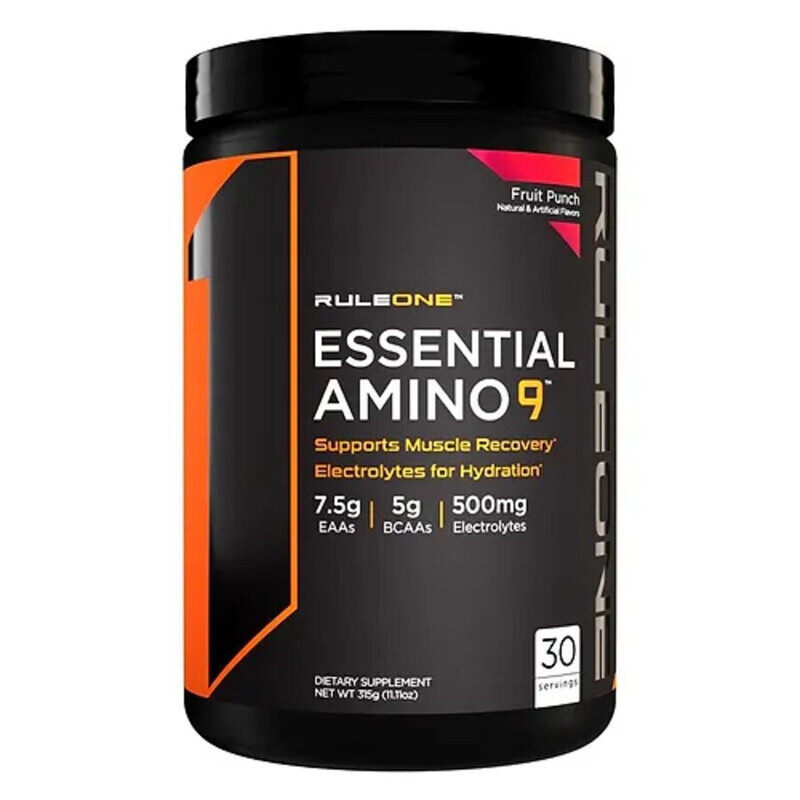 

Rule One Rule1, Amino 9, 315g, Fruit Punch, 30 Servings