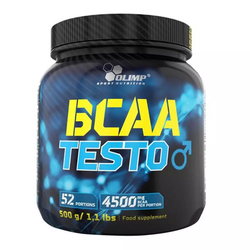 Olimp, BCAA Testo, Orange Peach, 500g, 52 Servings