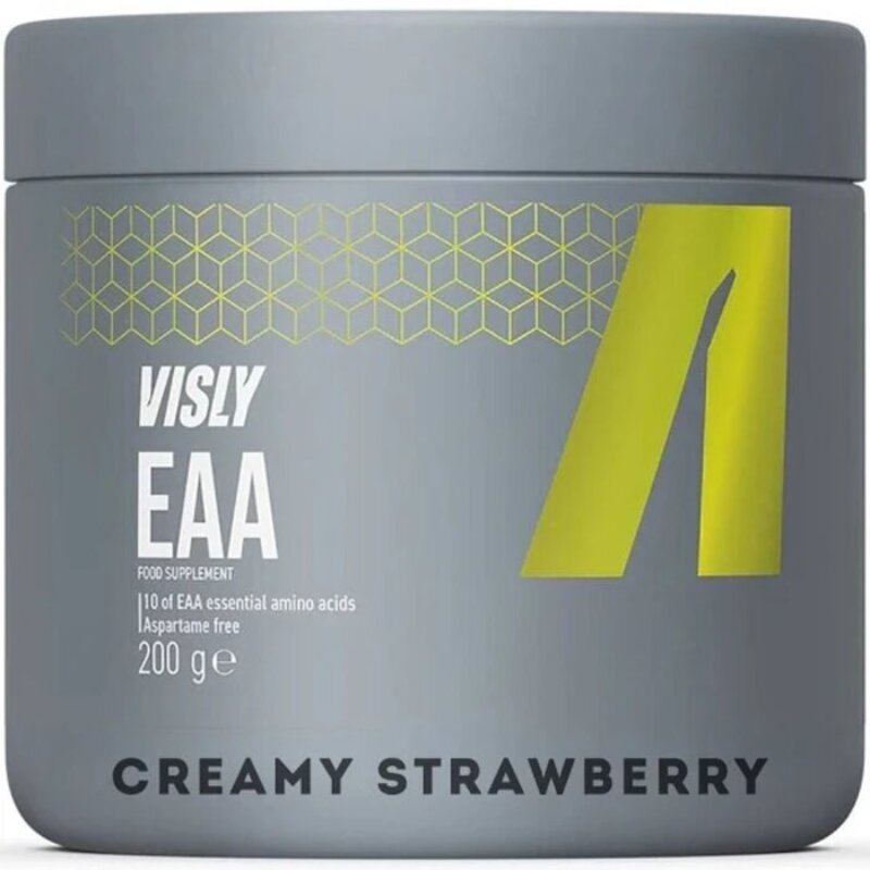 Visly, EAA Amino Acids, 200g, Creamy Strawberry, 20 Servings