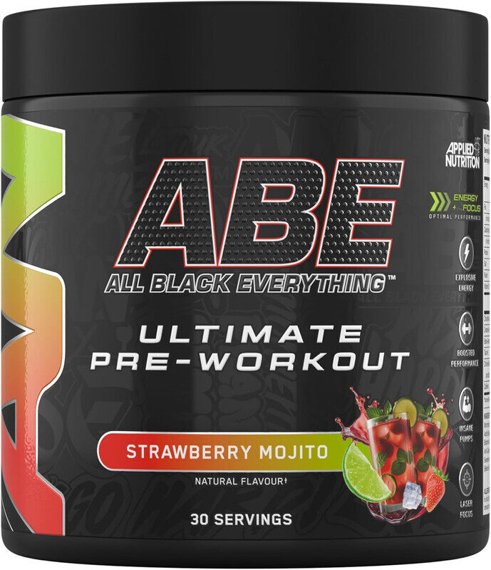 

Applied Nutrition, ABE Pre Workout, Strawberry Mojito, 375g, 30 Servings