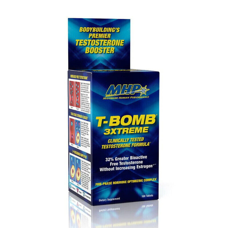 

MHP, T-Bomb 3Xtreme, Testosterone, 168 Caps, 56 Servings