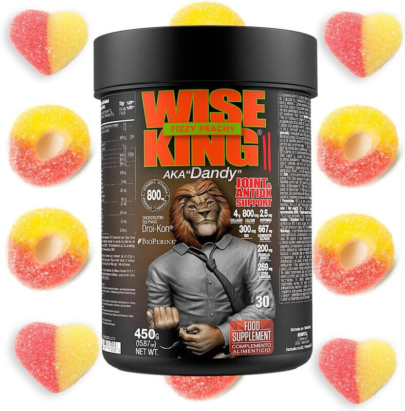 

Zoomad Labs, Wise King, Joint & Antiox Support, 450g, Fizzy Peachy, 30 Servings