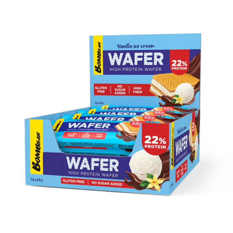 

Bombbar, Glazed Protein Wafer, Vanilla Ice Cream, 12x45g